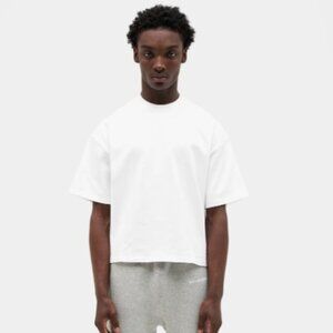 NWT - Second Skin Men's Crop T-Shirt – White, Size L